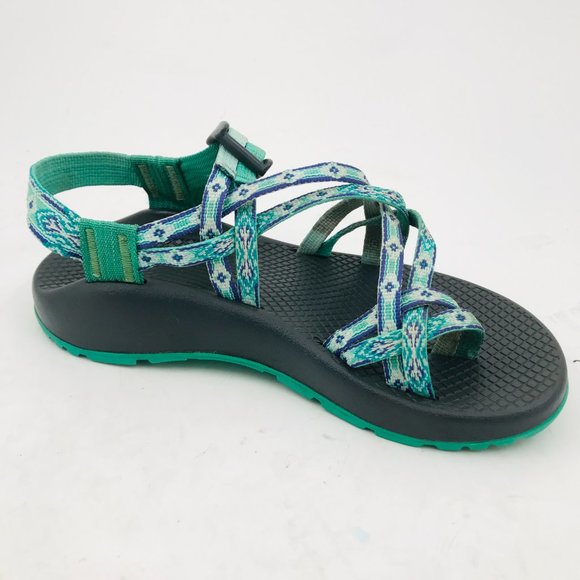 Chaco ZX/2 Classic Sandals in Marina Mint - Women's Size 6 Double Strap Toe Loop - Picture 2 of 9